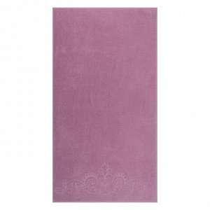 Полотенце махровое «Romance» цвет сирень, 50х90, 330 гр/м