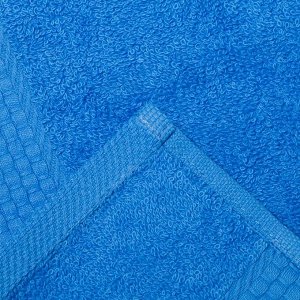 Полотенце махровое гладкокрашеное «Эконом» 70х130 см, цвет голубой