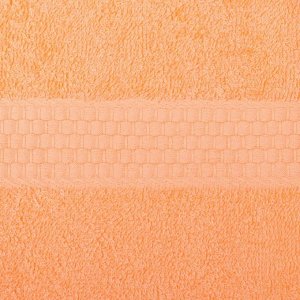 Полотенце махровое гладкокрашеное «Эконом» 70х130 см, цвет персиковый