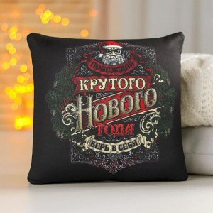 Подушка-антистресс «Крутого Нового Года», 20х20 см