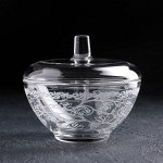 Сахарница с гравировкой «Флора», 250 мл, в подарочной упаковке