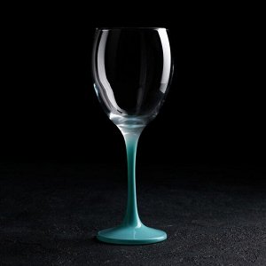 Набор бокалов для вина 3 шт «Венью», 340 мл, 7,1x20,5 см, цвет бирюзовый
