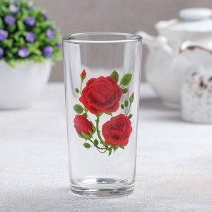 Набор стаканов «Алая роза», 230 мл, 3 шт