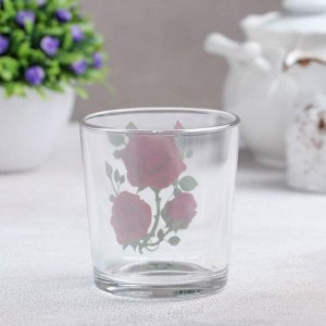 Набор стаканов «Алая роза», 250 мл, 3 шт