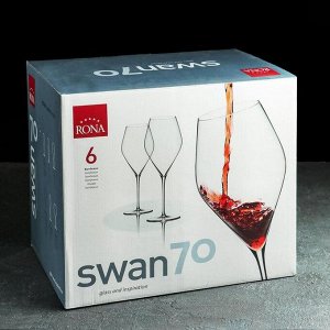 Набор бокалов для вина 700 мл Swan, 6 шт