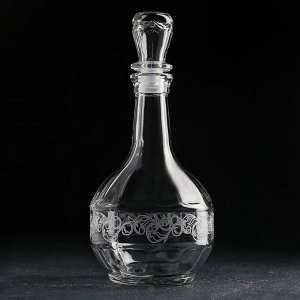 Графин GiDGLASS «Флора», с гравировкой, 500 мл