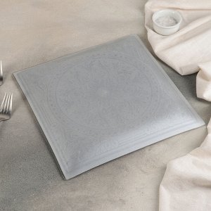 Тарелка обеденная «Эльмира», 30 см, цвет серебро