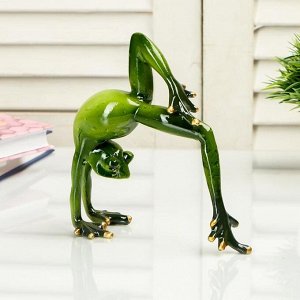 Фигурка полистоун «Лягуха делает мостик», 14x5.5x12.5 см