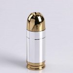 Зажигалка &quot;Патрон хромированный&quot;, газ, 7.5х2.5 см