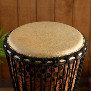 Музыкальный инструмент барабан джембе "Тёмный" 60х25х25 см МИКС