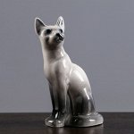 Статуэтка фарфоровая «Кошка Тайка», сиам, 10см