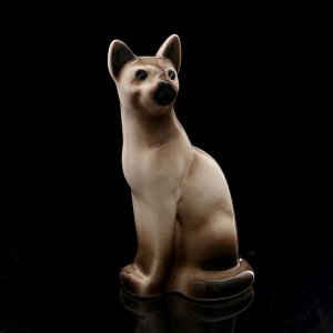 Статуэтка фарфоровая «Кошка Тайка», сиам, 10см
