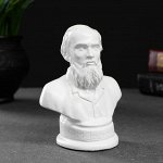 Бюст Достоевского белый, 12х7,5см