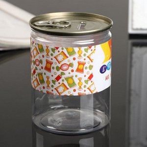 Копилка-банка пластик "Деткам на конфетки" 7,6х9,5 см