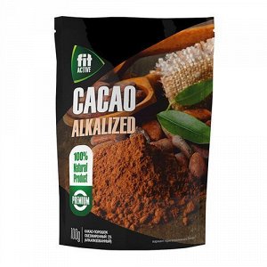 Какао обезжиренный (алкализованный) Fit Active - 100 гр