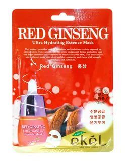 270118 "Ekel" Mask Pack Red Ginseng Маска для лица с экстрактом красного женьшеня 25мл 1/600