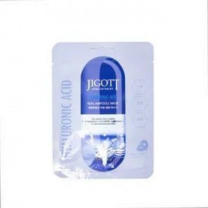 280207 "Jigott" Hyaluronic Acid Real Ampoule Mask Ампульная тканевая маска с гиалуроновой кислотой 27 мл 1/600