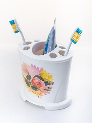 Подставка для зубных щеток ElfPlast Ориент, белый