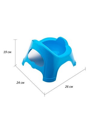 Горшок-стульчик с крышкой Ар-Пласт, голубой