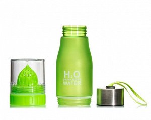 Бутылка для воды с инфузером Verona H2O, 650 мл, зеленая