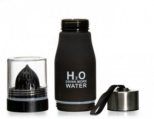 Бутылка для воды с инфузером Verona H2O, 650 мл, черная