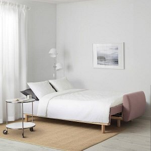 ГРУННАРП 3-местный диван-кровать, Гуннаред светлый коричнево-розовый