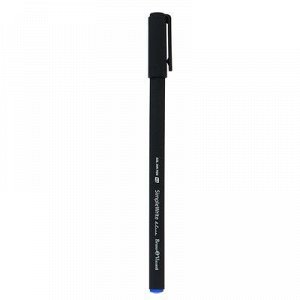 Ручка гелевая SimpleWrite Black, узел 0.5 мм, синие чернила, чёрный матовый корпус Silk Touch