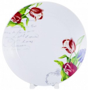 ФЕНИКС G1704, тарелка мелкая 200мм, декор - цветочный, упаковка - гофрокороб