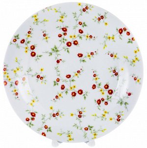 ФЕНИКС G1762, тарелка мелкая 230мм, декор - цветочный, упаковка - гофрокороб