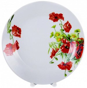 ФЕНИКС G1701, тарелка мелкая 230мм, декор - цветочный, упаковка - гофрокороб