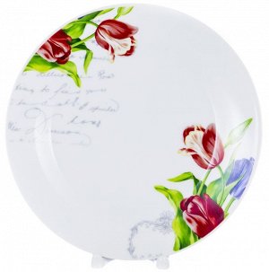 ФЕНИКС G1704, тарелка мелкая 230мм, декор - цветочный, упаковка - гофрокороб