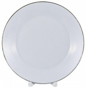 ФЕНИКС G17SG, тарелка мелкая 200мм, декор - белый, отводка золотом, упаковка - гофрокороб