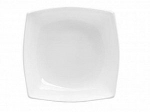 Тарелка суповая "Квадрато"(3659) 22см.бел.(х24)
