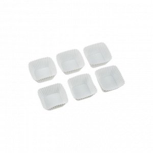 Формы для выпечки силиконовые "S-CHIEF" SPC-0326 для пирожных 6.5 x 6.5 x 3.2 см. 6 шт