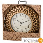 ЧАСЫ НАСТЕННЫЕ КВАРЦЕВЫЕ &quot;ITALIAN STYLE&quot; 39*39*5 СМ.ДИАМЕТР ЦИФЕРБЛАТА=22 СМ.(КОР=6ШТ.)