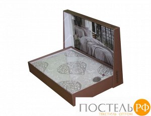 10593 Покрывало DANTELA VITA  Жаккард Шунель 260*260 (50*70/2 шт.) SIMAY антрацит