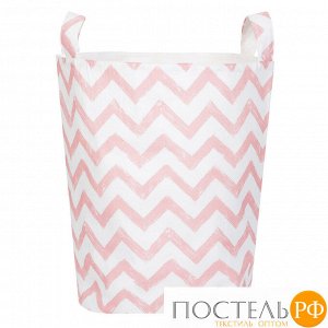 Vv070120 Тканевая корзина Pink Zigzag 4627139161790