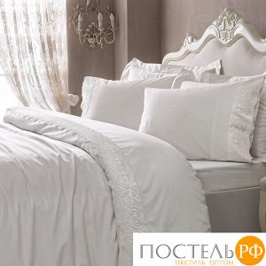 T1212T10662181 Комплект постельного белья Tivolyo home ELEGANT кремовый Евро