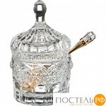 БАНКА ДЛЯ ПИЩЕВЫХ ПРОДУКТОВ 7.5*7.5*12 СМ. С ЛОЖКОЙ (КОР=24ШТ.)