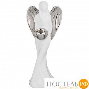 Подсвечник ангел серебряная коллекция 17,5х15,5х43 см
