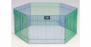Вольер MidWest Critterville, для собак для грызунов, 6 панелей 48х38h см, цветной