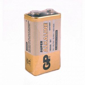 Батарейки GP Super эконом упак 9V/6LR61/Крона алкалин 1шт/уп штр.  4891199006500