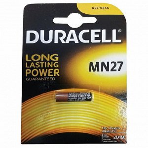 Батарейки DURACELL MN27 для сигнализации бл/1 штр.  5000394023352, 500394023352