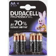 Батарейки DURACELL Professional АА/LR6 бл/4шт