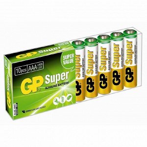 Батарейки GP Super ААA/LR03 10 -штук