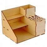 Подставка для кистей и красок 20 х 14.5 х 15 см, Calligrata №1, дерево (фанера березовая)