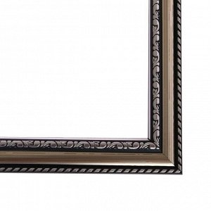 Рама для картин (зеркал) 21 х 30 х 2.8 см, пластиковая, , серебро