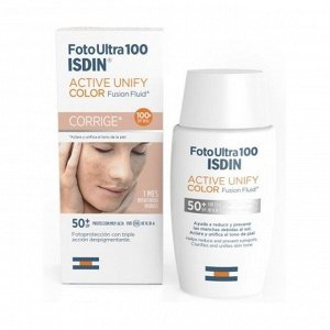 Флюид для лица foto ultra 100 isdin active unify / fusion fluid sin, spf 50+, isdin, 50мл