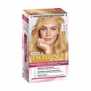 Краска для волос Excellence, тон 9.3 очень светло-русый золотистый, L'Oreal Paris