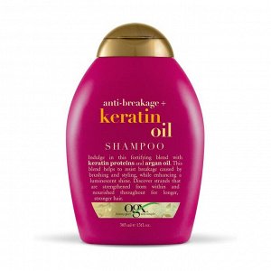 Шампунь против ломкости волос с кератиновым маслом, OGX, 385мл